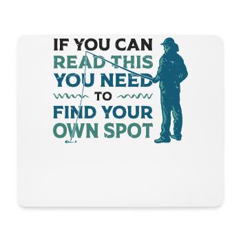 If you can read this - Mouse Pad (horizontal) - white - Front