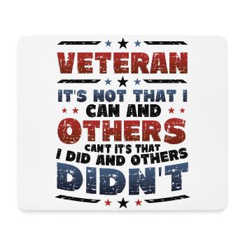 Stolz Auf Veteran, Anerkennung, Veterans Day. - Mousepad (Querformat) - Weiß - Vorne