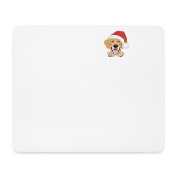 Golden Retriever Merry Christmas - Mouse Pad (horizontal) - white - Front