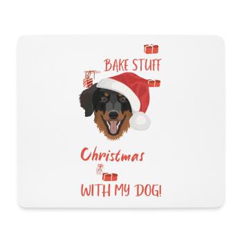 Hovawart Frohe Weihnachten - Mousepad (Querformat) - Weiß - Vorne