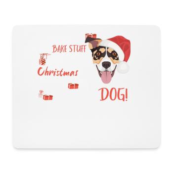 Jack Russell Terrier Merry Christmas - Mouse Pad (horizontal) - white - Front