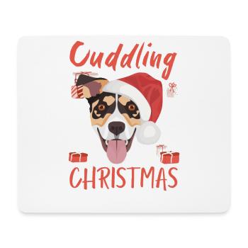 Jack Russell Terrier Joyeux Noël - Tapis de souris (format paysage) - blanc - Devant