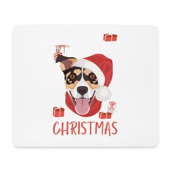 Jack Russell Terrier Merry Christmas - Mouse Pad (horizontal) - white - Front