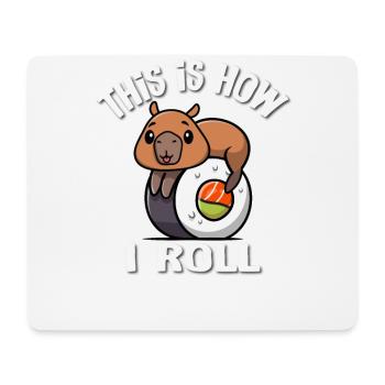 Capybara - Mousepad (Querformat) - Weiß - Vorne