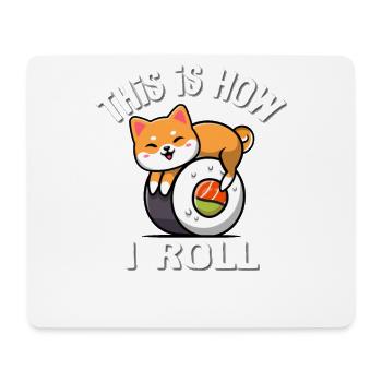Shiba Inu - Tapis de souris (format paysage) - blanc - Devant