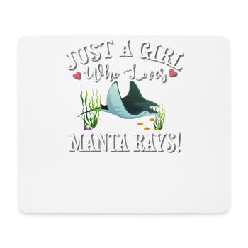 Manta Ray - Mouse Pad (horizontal) - white - Front