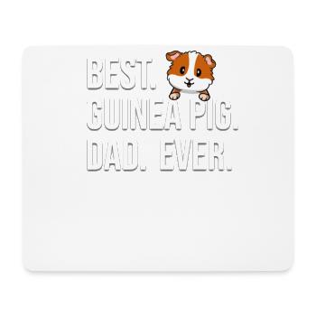 Guinea Pig Dad - Mouse Pad (horizontal) - white - Front