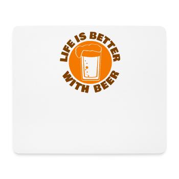 Internationaler Tag des Bieres Biertrinker - Mousepad (Querformat) - Weiß - Vorne