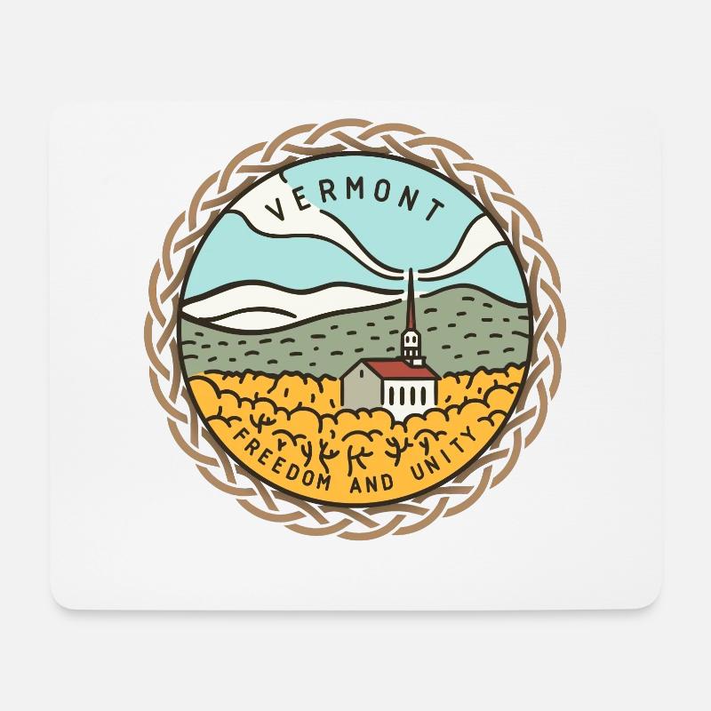 Vermont, USA - Mousepad (Querformat) - Weiß