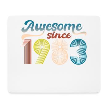 Vintage 1983 Retro Bitrthday Limited Edition. - Mouse Pad (horizontal) - white - Front