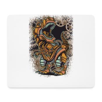 Dino Steampunk Drei Rex T Rex Dinosaurier - Mousepad (Querformat) - Weiß - Vorne