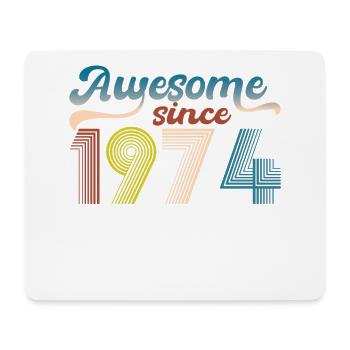 Vintage 1974 Retro Bitrthday Limited Edition - Mouse Pad (horizontal) - white - Front