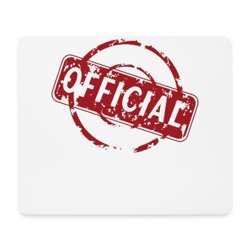 Cool writing that warns official teens - Mouse Pad (horizontal) - white - Front