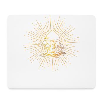 Wildpilz Und Mond Keine Zeit, Ich Suche - Mousepad (Querformat) - Weiß - Vorne