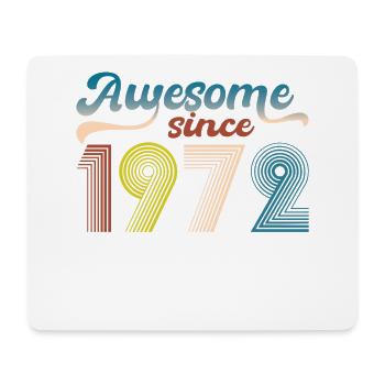 Vintage 1972 Retro Bitrthday Limited Edition - Mouse Pad (horizontal) - white - Front