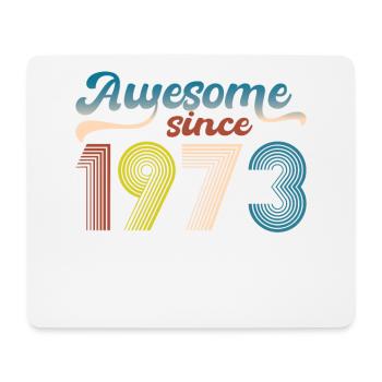 Vintage 1973 Retro Bitrthday Edition Limitée - Tapis de souris (format paysage) - blanc - Devant