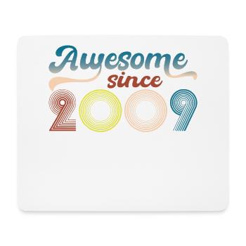 Fantastisch Seit 2009 Retro 14. Bitrthday - Mousepad (Querformat) - Weiß - Vorne