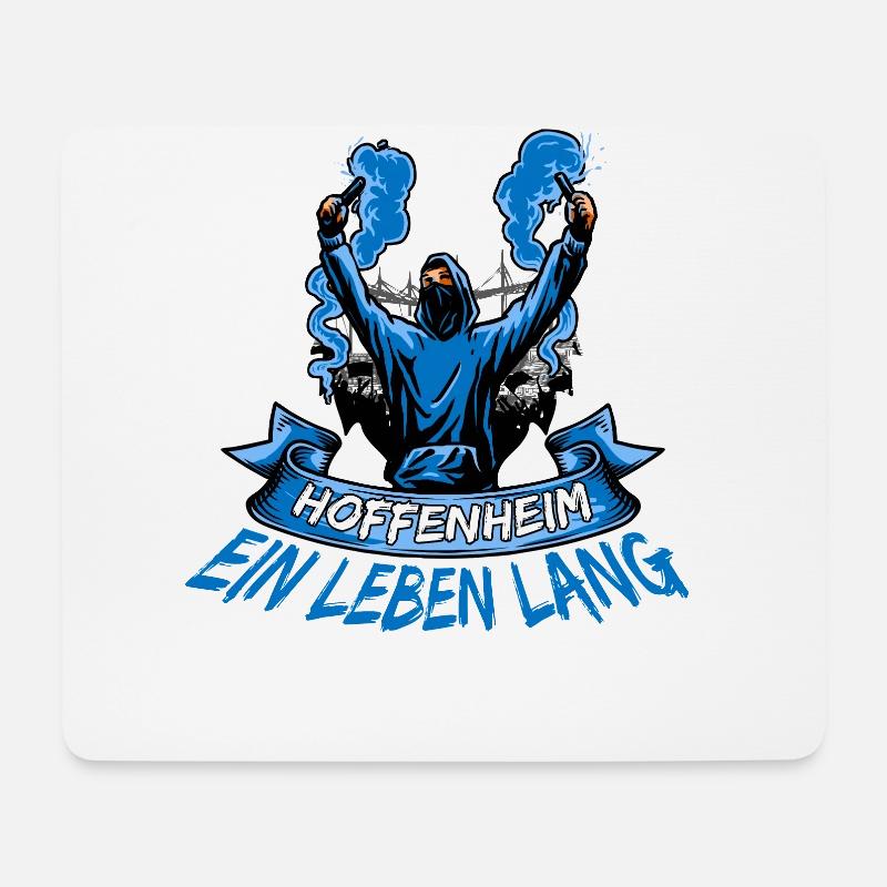 Hoffenheim ein Leben lang - Mousepad (Querformat) - Weiß