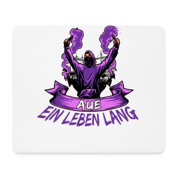 Aue ein Leben lang - Mousepad (Querformat) - Weiß - Vorne