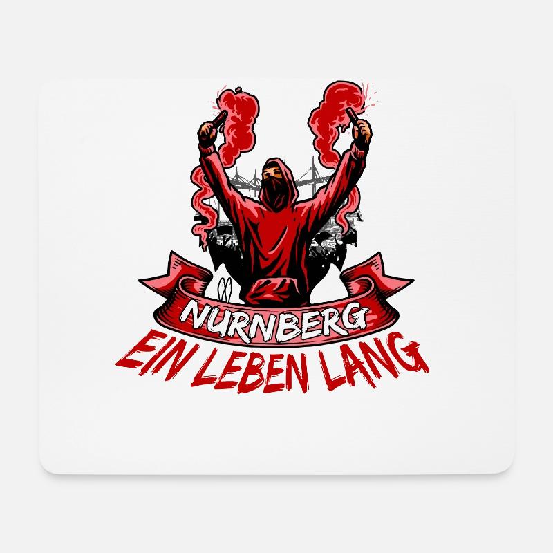 Nürnberg ein Leben lang - Mousepad (Querformat) - Weiß