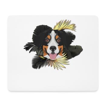 Golden Dog Bernese Mountain Dog - Mouse Pad (horizontal) - white - Front