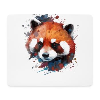 Süsser Roter Panda Für Rote Pandaliebhaber Bunt - Mousepad (Querformat) - Weiß - Vorne
