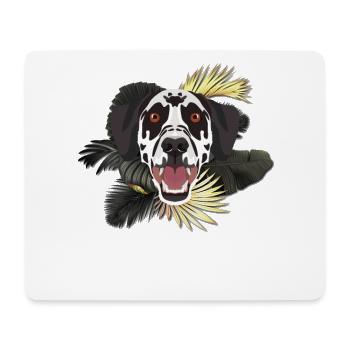 Golden Dog Dalmatian - Mouse Pad (horizontal) - white - Front