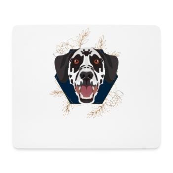 Golden Dog Dalmatian - Mouse Pad (horizontal) - white - Front