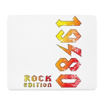 Birthday Rock Edition 1980 - Tapis de souris (format paysage) - blanc - Devant