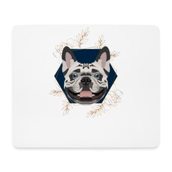 Golden Dog French Bulldog - Mouse Pad (horizontal) - white - Front
