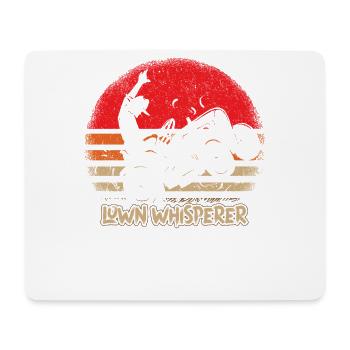 Drücken Sie Ihre Liebe Zum Rasen Mit Unserem - Mousepad (Querformat) - Weiß - Vorne