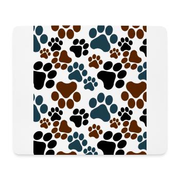 Dog Paw - Mouse Pad (horizontal) - white - Front