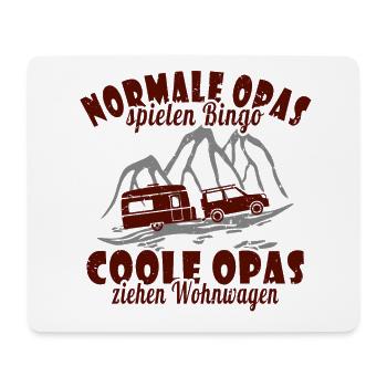 Ferien Urlaub Wohnwagen Camping Opa - Mousepad (Querformat) - Weiß - Vorne