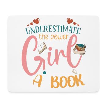 Book Reader Reading Literature Bookworm Gift Idea - Mouse Pad (horizontal) - white - Front