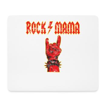 Muttertag Rockmama Teufelsgruß - Mousepad (Querformat) - Weiß - Vorne