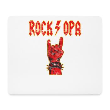 Vatertag Rockopa Teufelsgruß - Mousepad (Querformat) - Weiß - Vorne