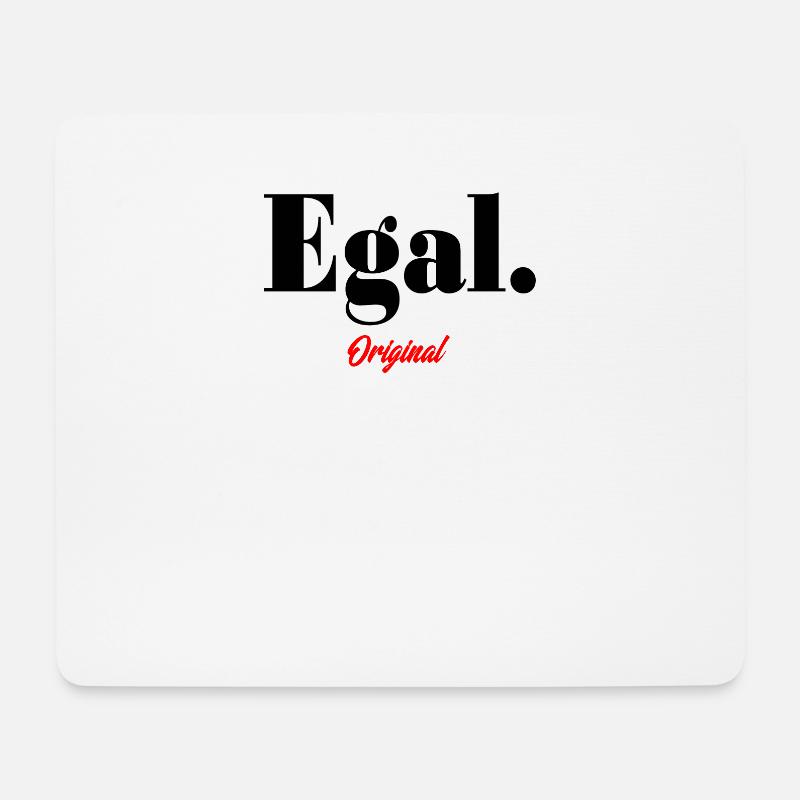 Ist mir egal - Egal ist 88 - Ist doch egal - Mousepad (Querformat) - Weiß