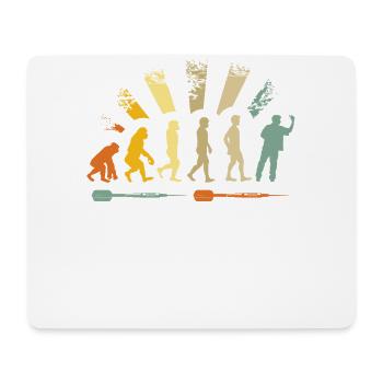 Darts Player Evolution Dartboard - Mouse Pad (horizontal) - white - Front