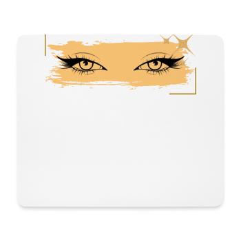 Romantischer, sinnlicher Frauenlook. - Mousepad (Querformat) - Weiß - Vorne