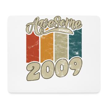 2009 Birthday Awesome since Retro - Mouse Pad (horizontal) - white - Front