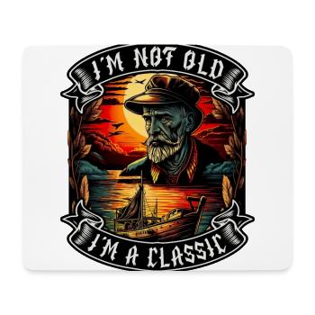 I m not old I m a classic Bootsliebhaber - Mousepad (Querformat) - Weiß - Vorne