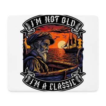 I m not old I m a classic Bootsliebhaber - Mousepad (Querformat) - Weiß - Vorne