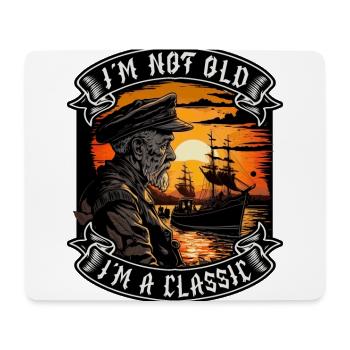 I m not old I m a classic Bootsliebhaber - Mousepad (Querformat) - Weiß - Vorne