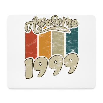 1999 Birthday Awesome since Retro - Mouse Pad (horizontal) - white - Front