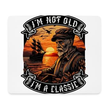 I m not old I m a classic Bootsliebhaber - Mousepad (Querformat) - Weiß - Vorne