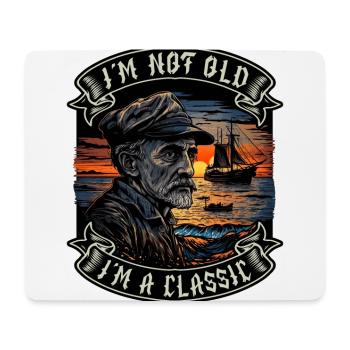 I m not old I m a classic Bootsliebhaber - Mousepad (Querformat) - Weiß - Vorne
