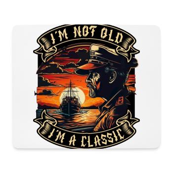 I m not old I m a classic Bootsliebhaber - Mousepad (Querformat) - Weiß - Vorne