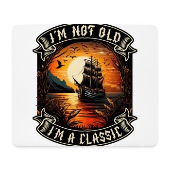 I m not old I m a classic Bootsliebhaber - Mousepad (Querformat) - Weiß - Vorne