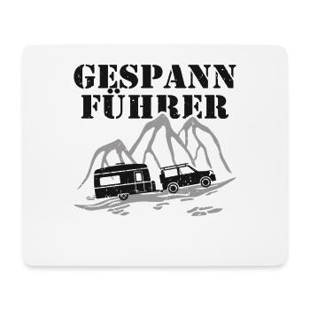 Wohnwagen Gespann Fahrer Führer - Mousepad (Querformat) - Weiß - Vorne