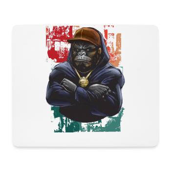 Monkey Setzen Sie Ein Statement Mit Unserem - Mousepad (Querformat) - Weiß - Vorne